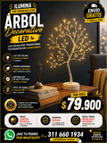 Árbol Decorativo LED — Lámpara Ambiental Luz Cálida