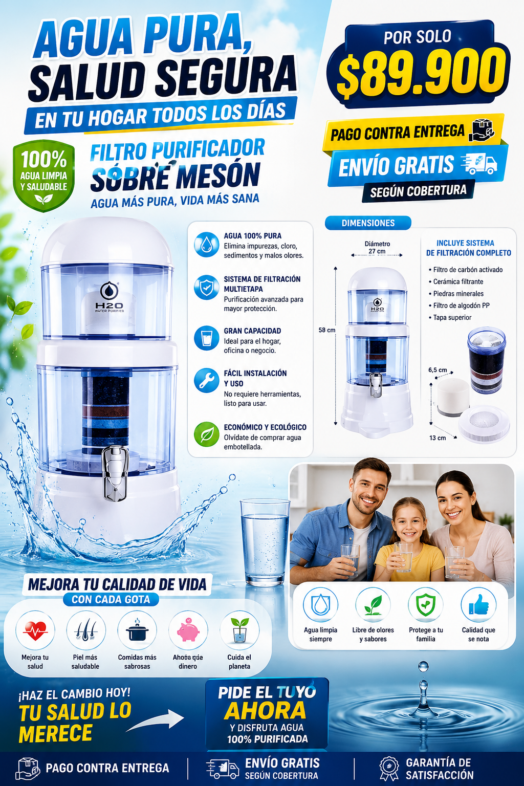 FILTRO PURIFICADOR DE AGUA